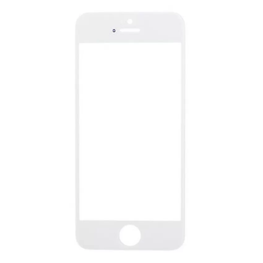 LCD stikls Apple iPhone 5S/SE ar rāmi un OCA balts ORG