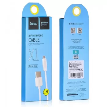 Laadimisjuhe Hoco X1 microUSB 1.0m valge