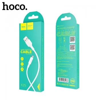 USB kabelis Hoco X25 microUSB 1.0m balts