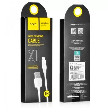 USB kabelis Hoco X1 microUSB 2.0m balts