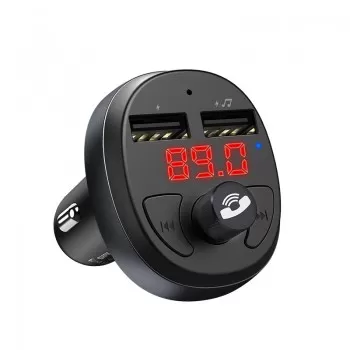 Transmitter Hoco E41 Bluetooth MP3 player / FM modulator (hands free, microSD, SD, 2xUSB, LCD, 3.1A charger)