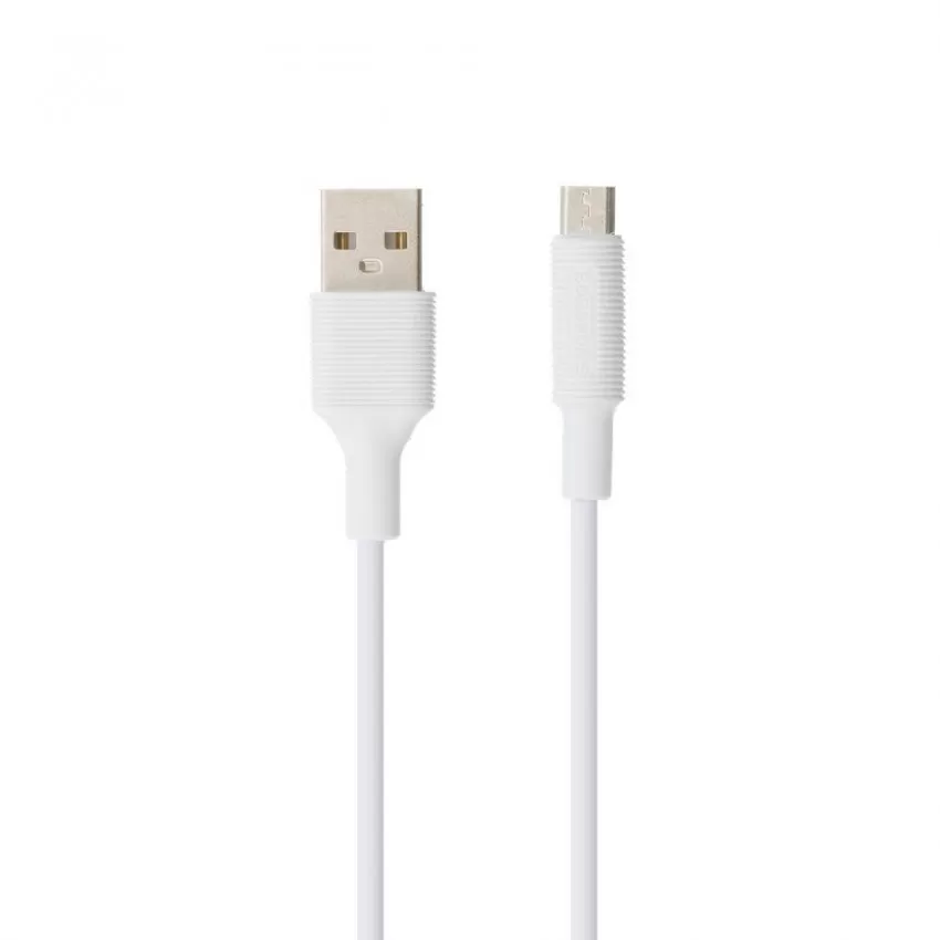 USB kabelis Borofone BX1 microUSB 1.0m balts