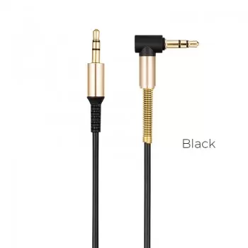 Audio parveidotājs Hoco UPA02 AUX 3,5mm uz 3,5mm melns