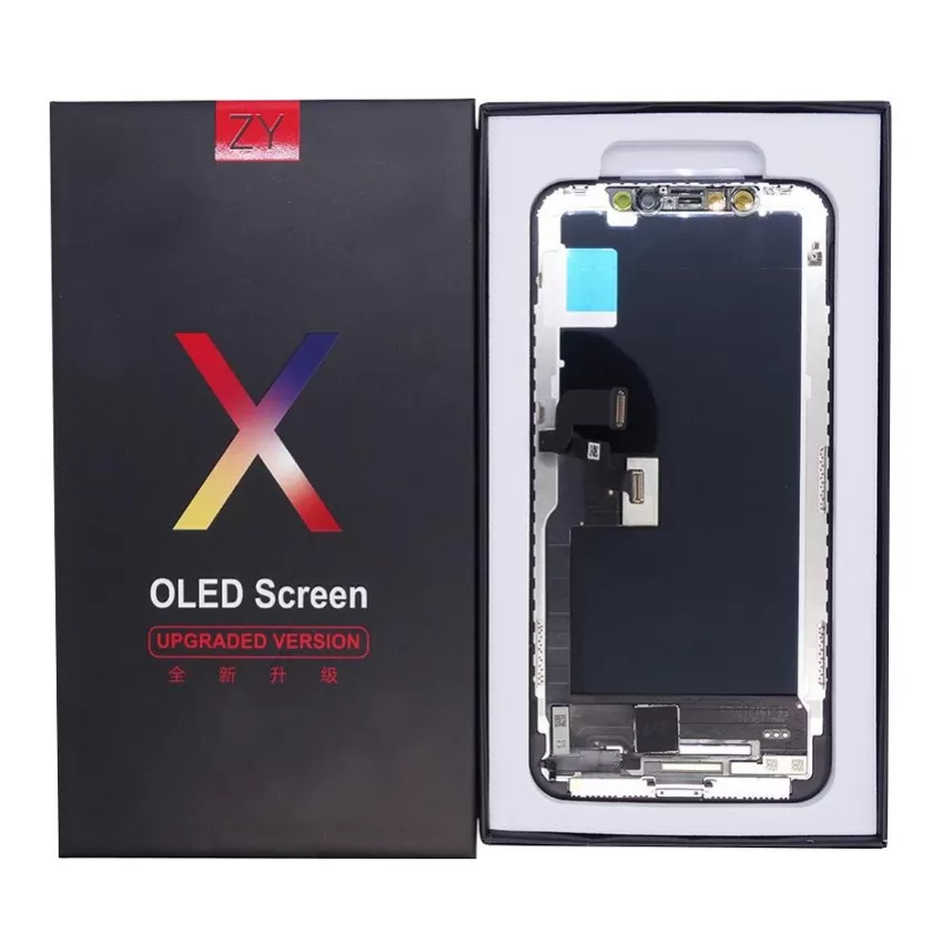 Displejs Apple iPhone X ar skārienjūtīgo paneli ZY hard OLED (non-removable IC)