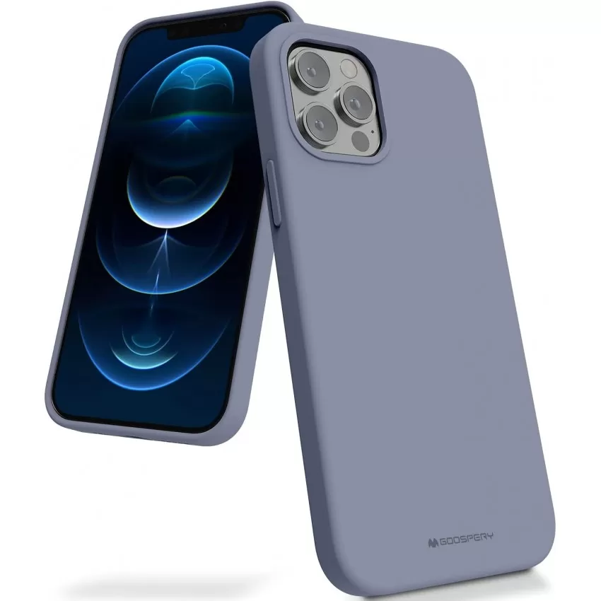 Maciņš Mercury Silicone Case Samsung A515 A51 lavandas pelēka