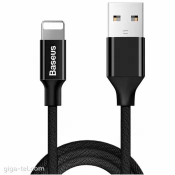 Baseus Yiven kabelis Apple 1.8m melnam CALYW-A01