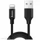 Baseus Yiven kabelis Apple 1.8m melnam CALYW-A01