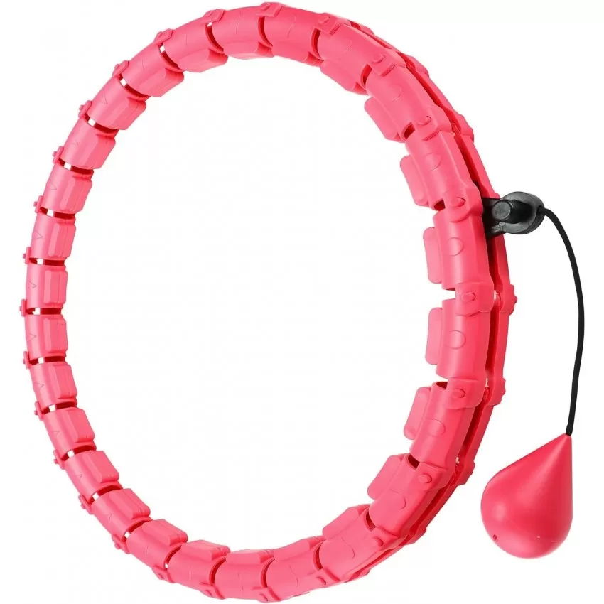 Masāžas vingrošanas riņķis Smart Hula Hoop HHP002 rozā