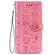 Telefoniümbris Cat-Dog Samsung A037 A03s roosa