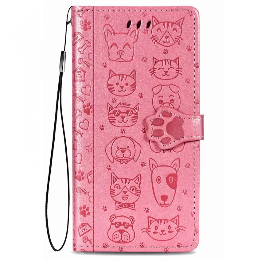 Telefoniümbris Cat-Dog Samsung A037 A03s roosa