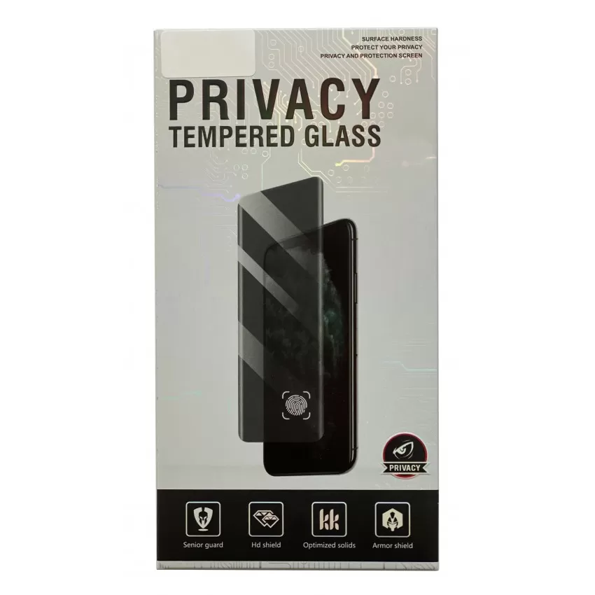 LCD aizsargstikls Full Privacy Apple iPhone 12 Pro Max melns