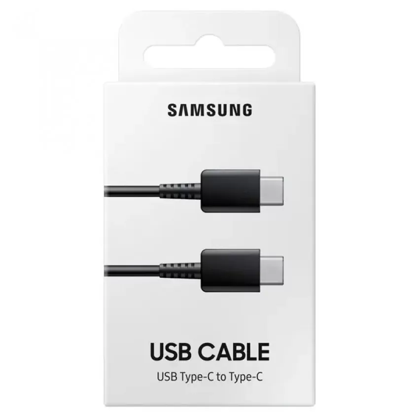 USB kabelis Samsung EP-DA705BBEGWW Type-C-Type-C 1.0m melns