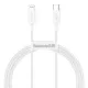 USB kaabel Baseus Superior alates Type-C kuni Lightning PD 20W 1.0m valge CATLYS-A02