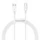 USB kabelis Baseus Superior no USB uz Type-C 66W 1.0m balts CATYS-02