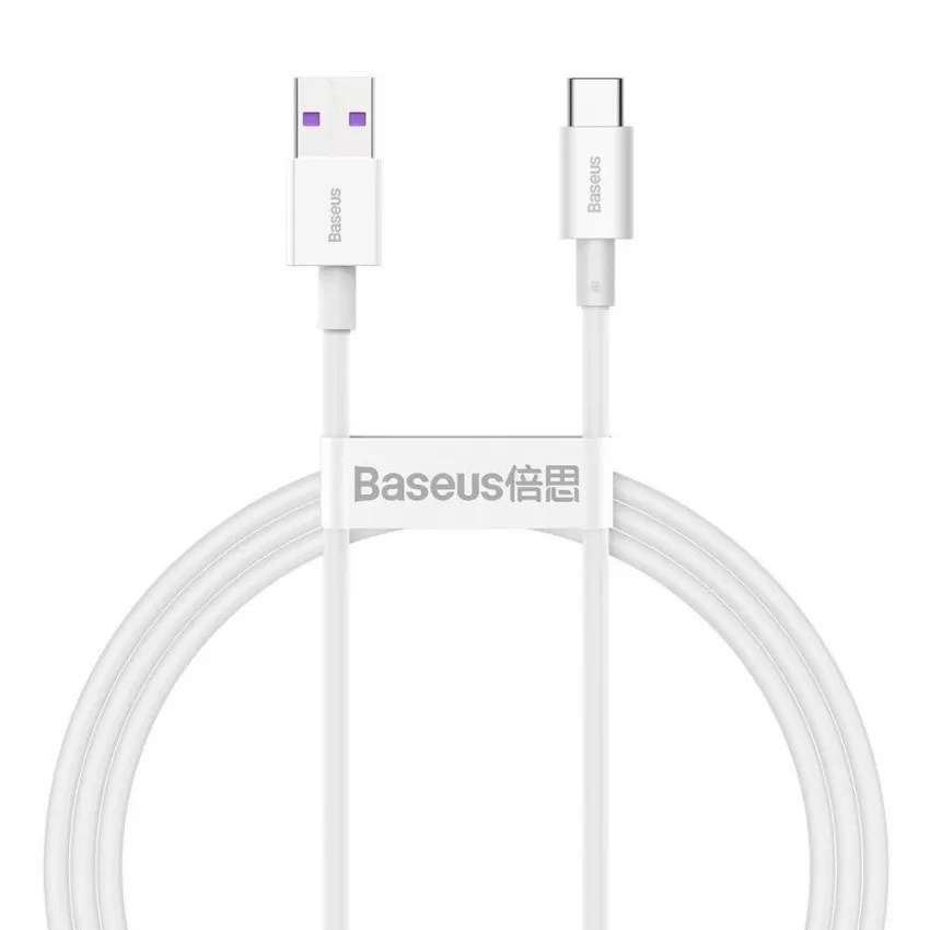 USB kabelis Baseus Superior no USB uz Type-C 66W 1.0m balts CATYS-02