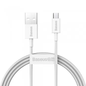 USB kabelis Baseus Superior no USB uz microUSB 2A 1.0m balts CAMYS-02