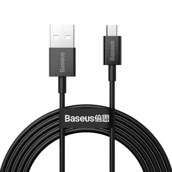 USB cabelis Baseus Superior no USB uz microUSB 2A 2.0m melns CAMYS-A01