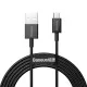 USB cabelis Baseus Superior no USB uz microUSB 2A 2.0m melns CAMYS-A01