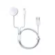 USB kabelis Devia Smart 2in1 Lightning+Apple Watch bezvadu lādētājs