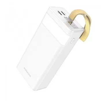 Arejais-akumulators Power Bank Borofone BJ18A 2xUSB 2A 30000mAh balts