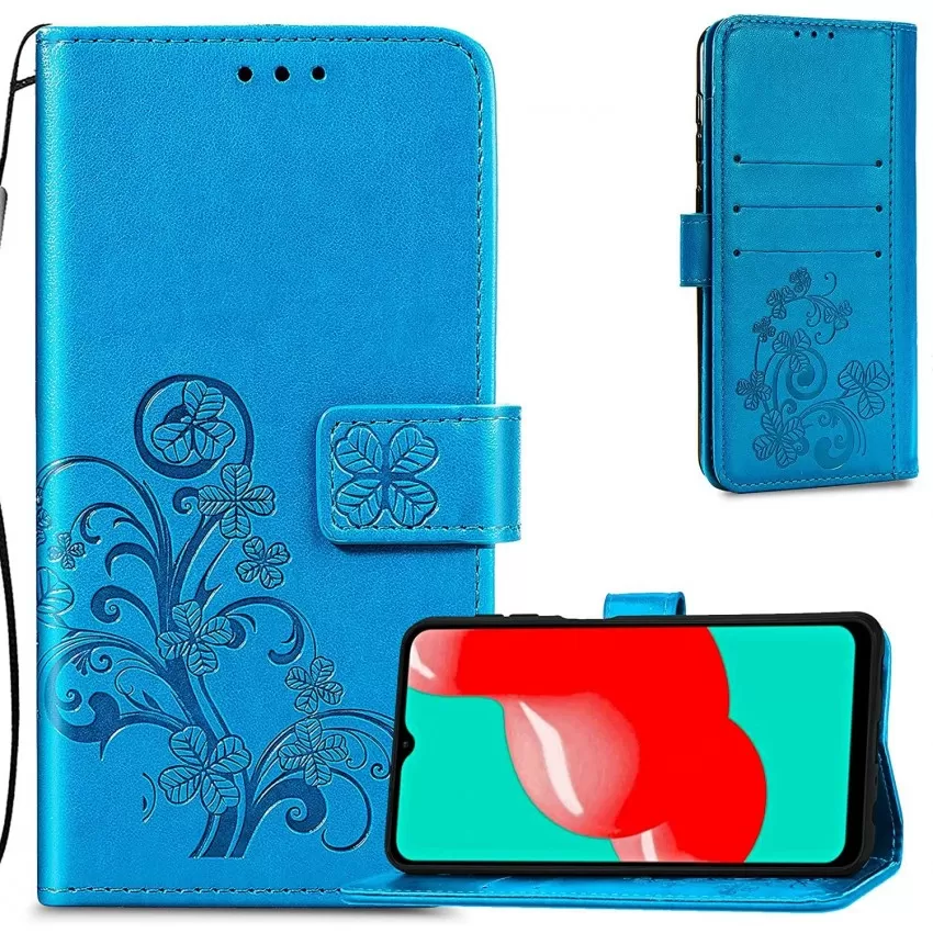 Telefoniümbris Flower Book Samsung A135 A13 4G sinine