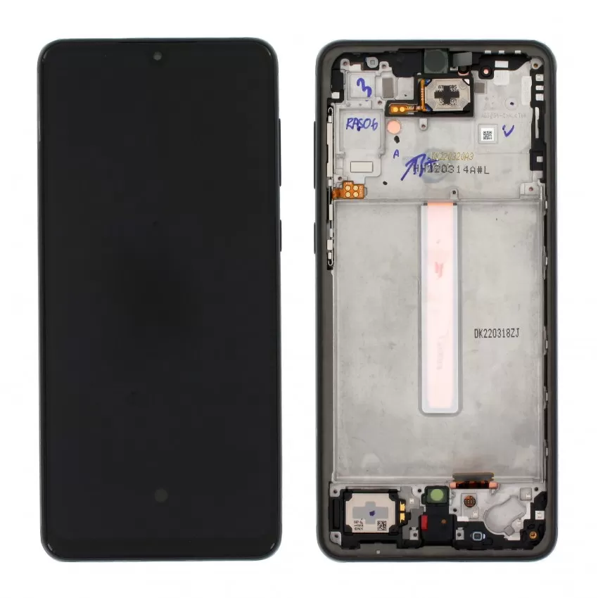 LCD ekraan Samsung A336 A33 5G puuteekraani ja raamiga originaal Awesome Black (service pack)