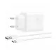 Lādētājs Huawei CP404B SuperCharge 22.5W USB-A + USB-A to USB-C cable 1.0m balts