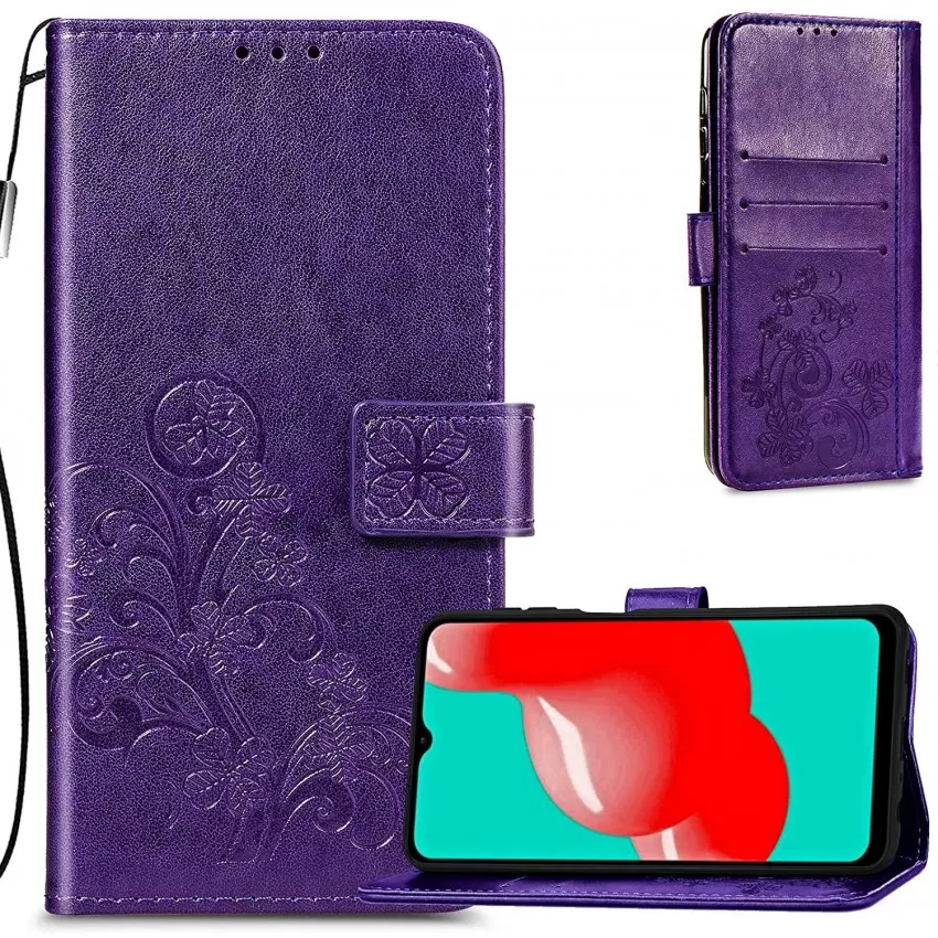 Maciņš Flower Book Samsung A145 A14 4G/A146 A14 5G violets
