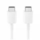 USB kabelis Samsung EP-DA705BWE 25W 3A Type-C-Type-C 1.0m  balts