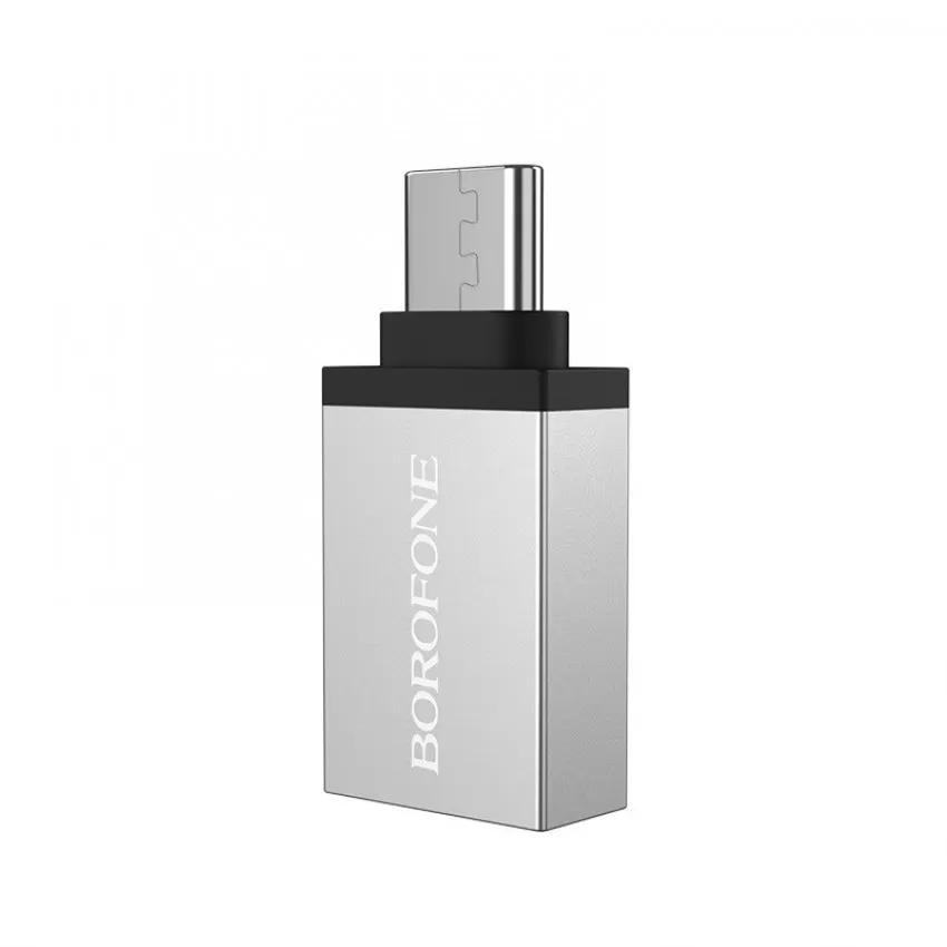 Parveidotājs Borofone BV3 Type-C OTG pelēks