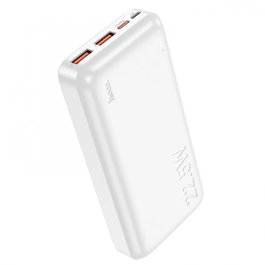 Arejais-akumulators Power Bank Hoco J101A PD 20W+Quick Charge 3.0 22.5W 20000mAh balts