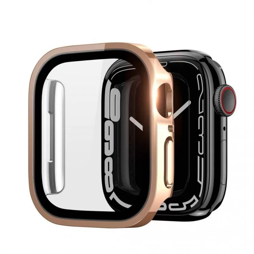 LCD aizsargstikls/vāciņš Dux Ducis Hamo Apple Watch 44mm rozā