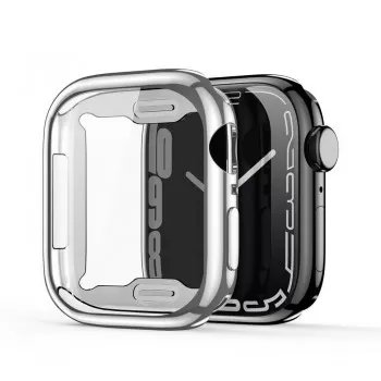LCD aizsargstikls/vāciņš Dux Ducis Samo Apple Watch 41mm sudrabs