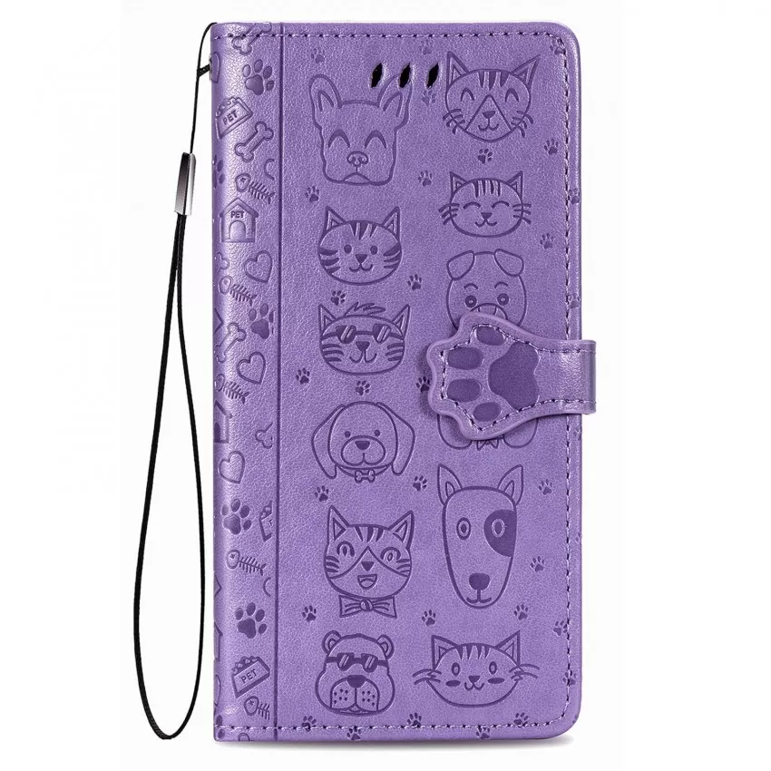 Telefoniümbris Cat-Dog Samsung A145 A14 4G/A146 A14 5G lillakas