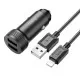 Autolaadija Hoco Z49 2xUSB-A + Lightning must