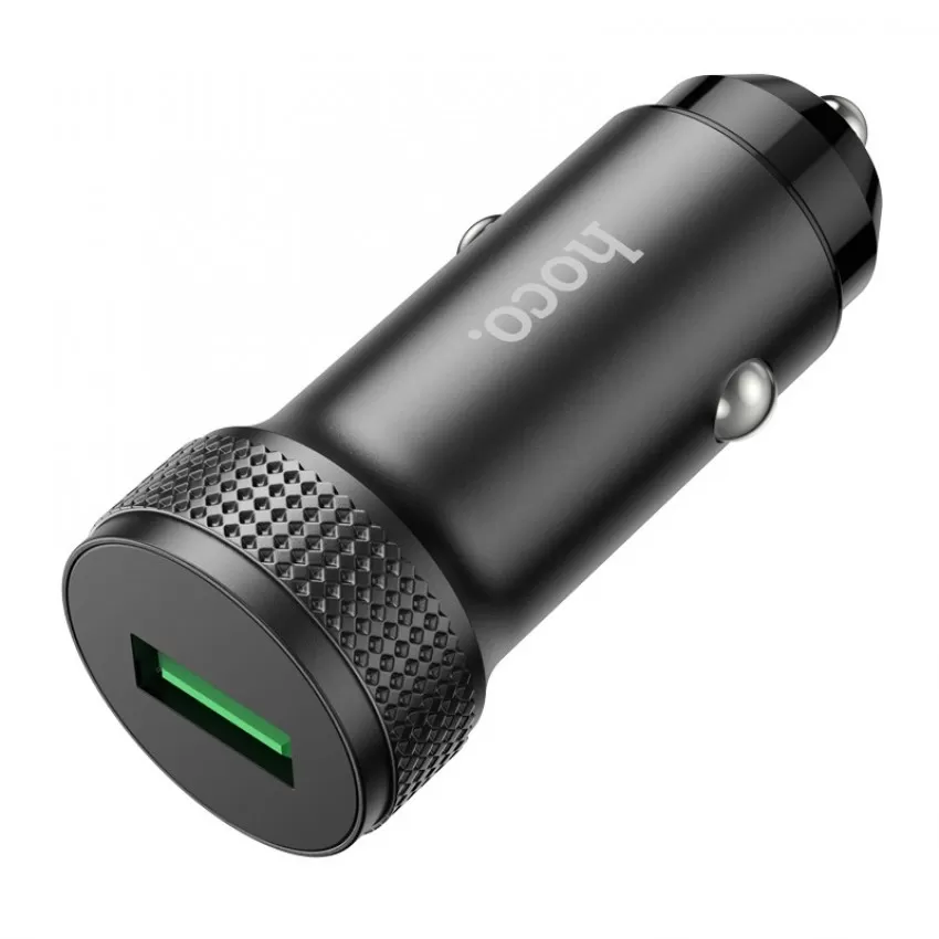 Auto lādētājs Hoco Z49A QC3.0 18W melns