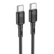 Laadimisjuhe Hoco X83 60W Type-C to Type-C 1.0m must