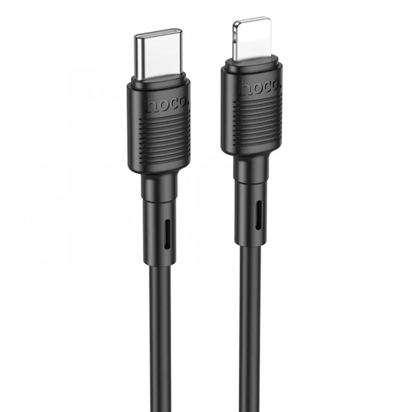 USB kabelis Hoco X83 PD20W Type-C to Lightning 1.0m melns