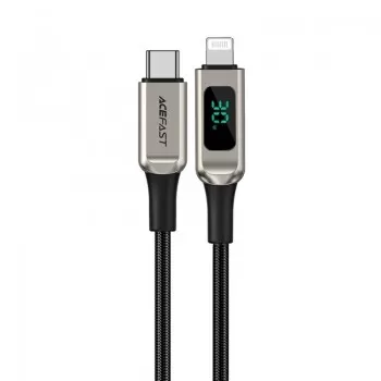 USB kabelis Acefast C6-01 MFi PD30W USB-C to Lightning 1.2m sudrabs