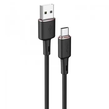 USB kabelis Acefast C2-04 USB-A to USB-C 1.2m melns