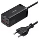 Lādētājs Baseus GaN3 Pro 100W 2xUSC-C/2xUSB-A melns CCGP000101