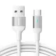 USB kabelis Joyroom S-UC027A10 USB to Type-C 3A 1.2m balts