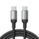 USB kabelis Joyroom S-CC100A10 Type-C to Type-C 100W 1.2m melns