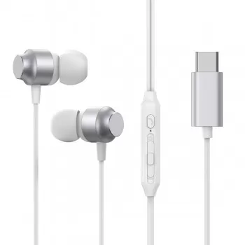 Vadu austiņas Joyroom JR-EC06 Type-C sudraba