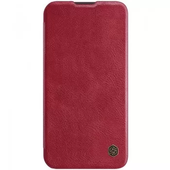 Maciņš Nillkin Qin Pro Leather Apple iPhone 14 Pro Max sarkans