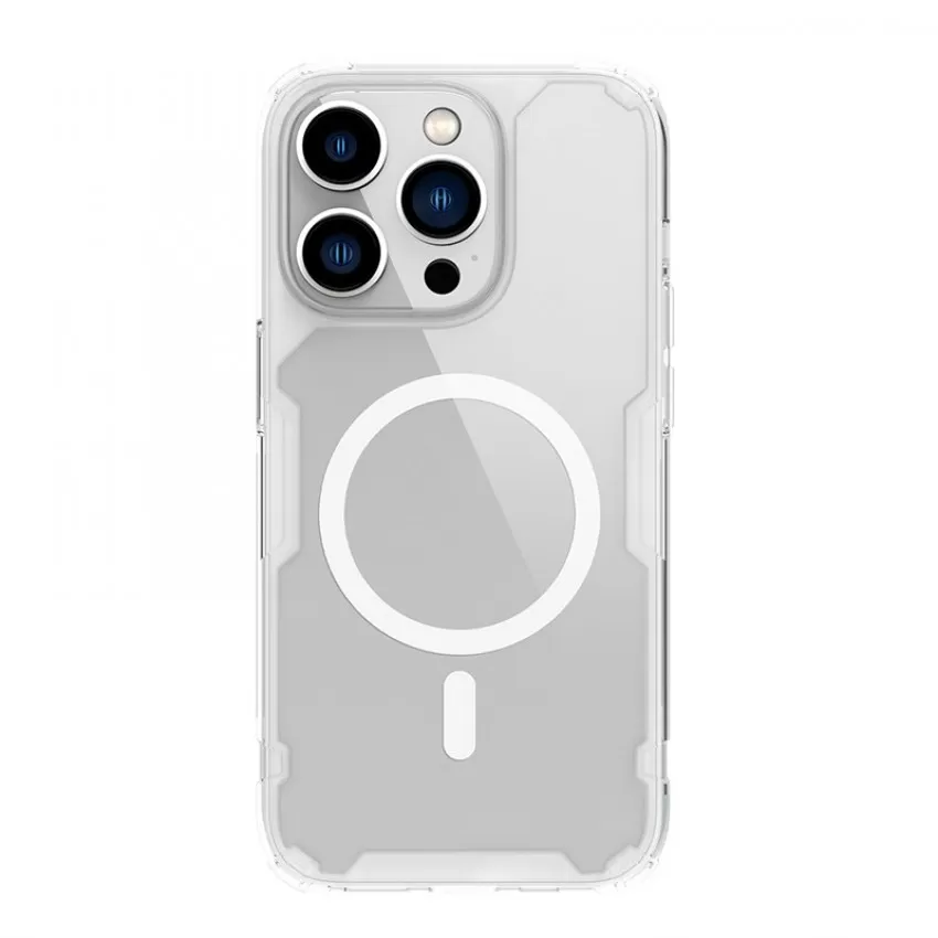 Telefoniümbris Nillkin Nature TPU Pro Magnetic Apple iPhone 14 Pro Max valge
