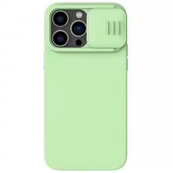 Maciņš Nillkin CamShield Silky Magnetic Silicone Apple iPhone 14 Plus gaiši zaļš