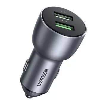 Auto lādētājs Ugreen CD213 2xUSB-A 36W zils