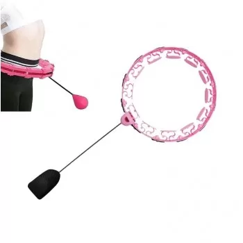 Masāžas vingrošanas riņķis Smart Hula Hoop HHP008 rozā