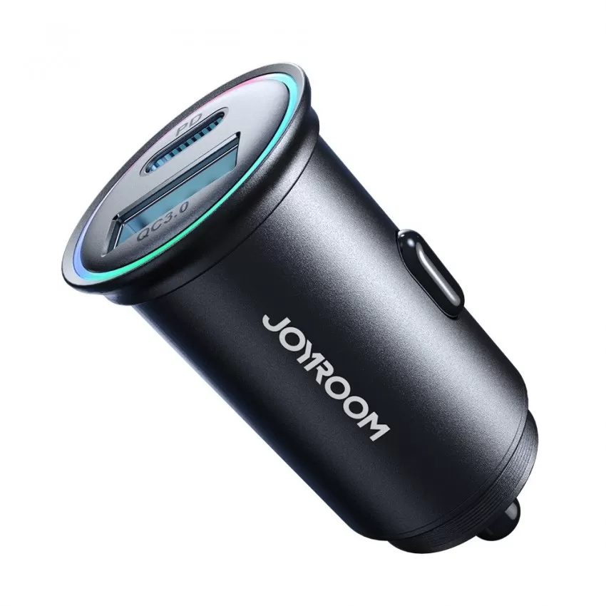 Auto lādētājs Joyroom JR-CCN04 USB-C/USB-A 60W melns